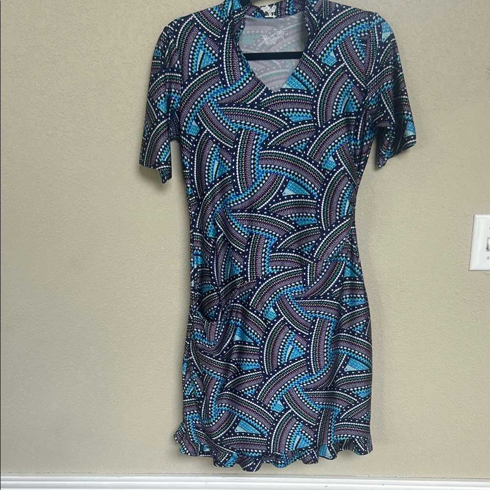 TZU TZU Blue and Black dress